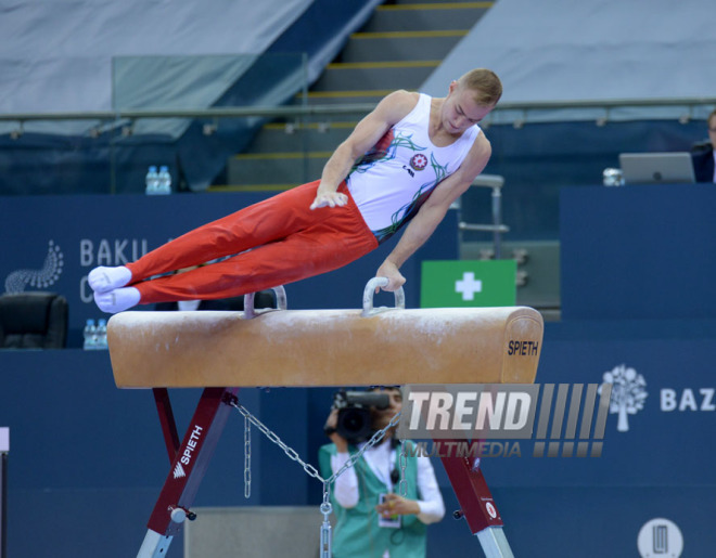 Bakıda idman gimnastikası üzrə Dünya Kuboku yarışlarının ilk günü start götürüb. Azərbaycan, 19 fevral, 2016